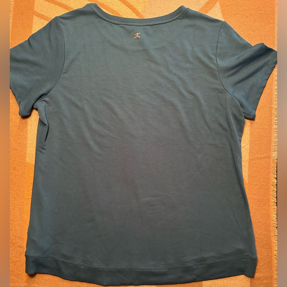EUC Blue Danskin top, XL - Picture 2 of 10